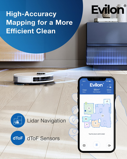 Evilon® -  DEEBOT T10 PLUS Robot Vacuum and Mop Combo